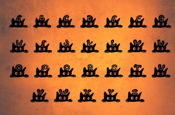 Halloween Black Cat Font - Preview 5
