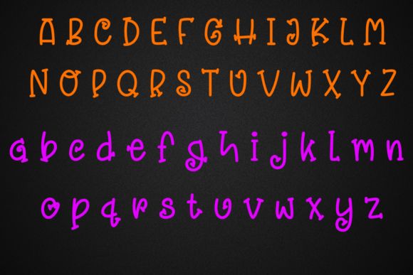 Halloween Pumkins Font PNG with transparent background - Preview 5