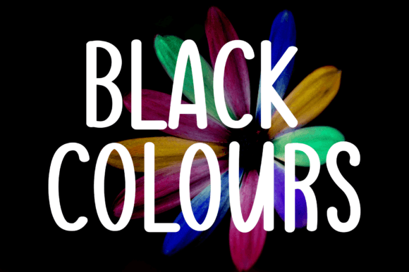 Rainbow Flower Font PNG with transparent background - Preview 1