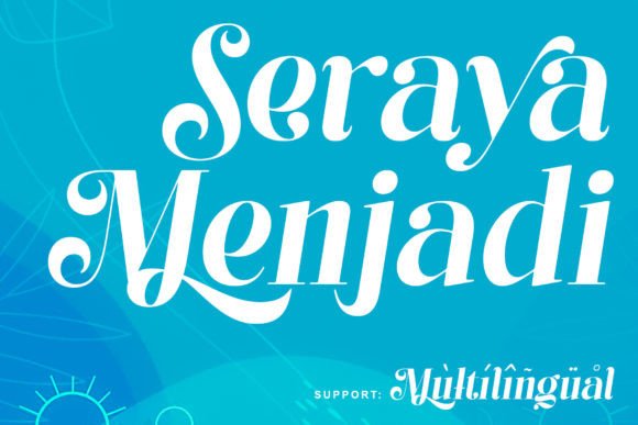 Seraya Menjadi Font PNG with transparent background - Preview 1