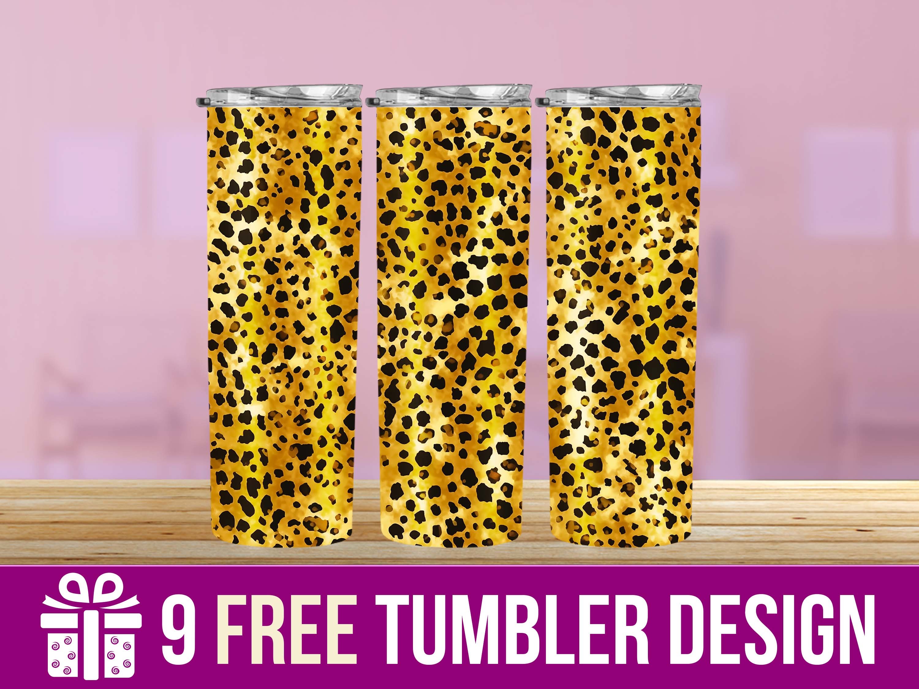 3D Leopard Seamless Pattern Tumbler Wrap Graphic by hassanaasi001 ...