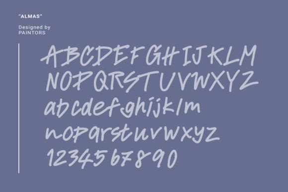 Almas Font PNG with transparent background - Preview 1