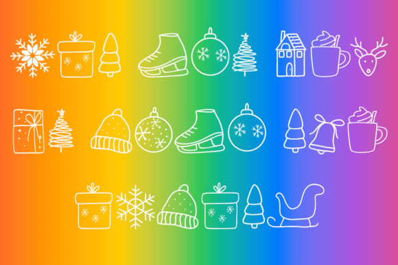 Christmas Doodle Font - Preview 3