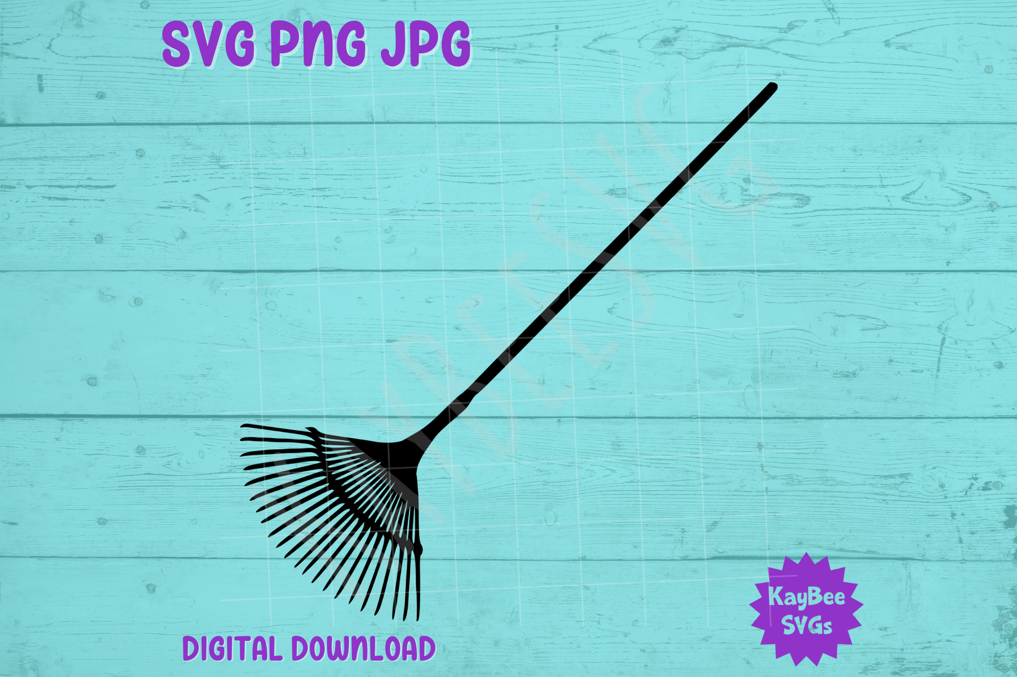 Mini Rake Svg Garden Rake SVG PNG JPG Cut Files Graphic by kaybeesvgs · Creative Fabrica