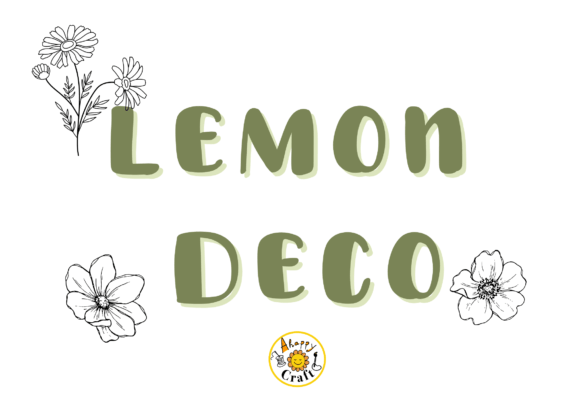Lemon Deco Font PNG with transparent background - Preview 3