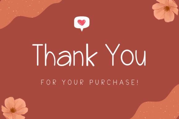 Love Fall Font PNG with transparent background - Preview 4