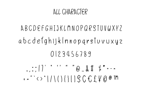 Note Font PNG with transparent background - Preview 5