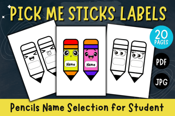 Pencils Name Selection for Student