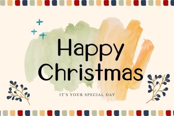 Christmas Vibe Font - Preview 1