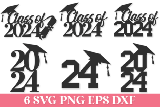 Class of 2024 Cake Topper SVG Graphic by Anastasia Feya · Creative Fabrica