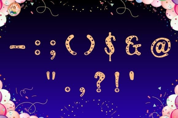 Happy Birthday Font - Preview 4