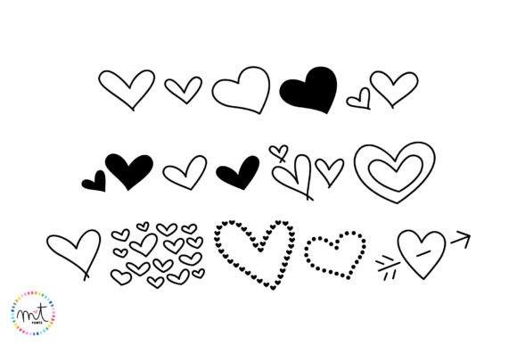 Heart Doodle Pro Font - Preview 1