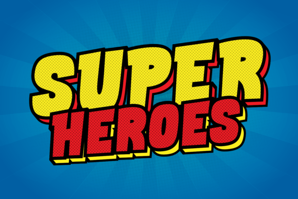 Nice Hero Font PNG with transparent background - Preview 3