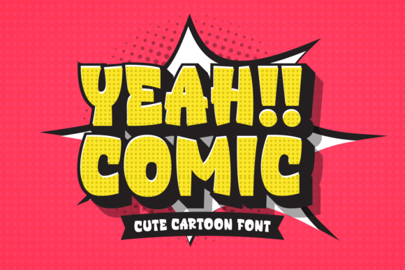 Yeah Comic Font by Creative Fabrica Fonts · Creative Fabrica font preview