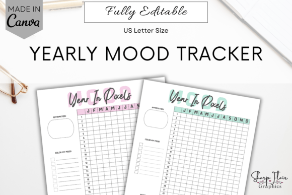 Monthly Mood Tracker | Canva Template Graphic by Sharp Flair Graphics ...