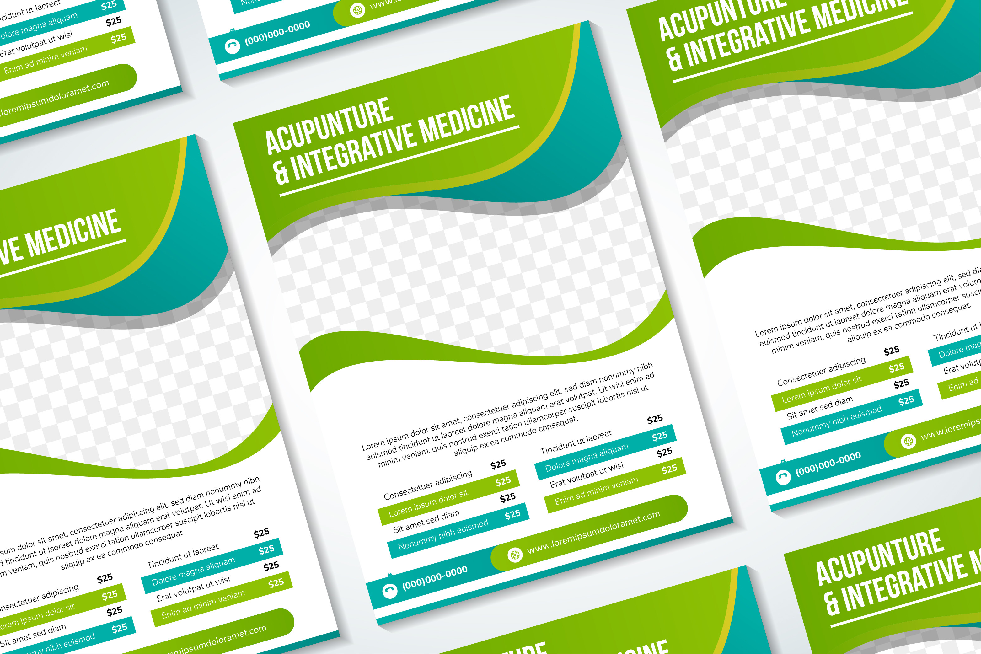 Accupunture Vertical Flyer Graphic by noory.shopper · Creative Fabrica