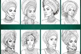 100 African Black Woman Coloring Pages Graphic by ArT DeSiGn · Creative ...
