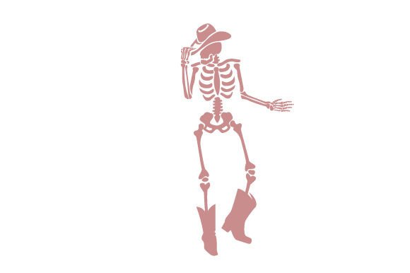 Boho Cowgirl Skeleton