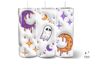 3D Inflated Puffy Halloween Tumbler Wrap Graphic by Finiolla Design ...