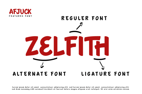 Afjuck Font - Preview 1