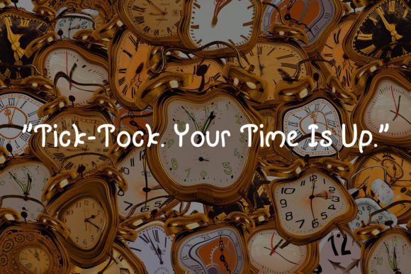 Bamboo Clock Font PNG with transparent background - Preview 4