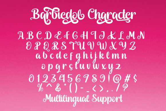 Barbiedol Font - Preview 1