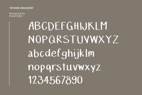 Byron Brusher Font - Preview 1