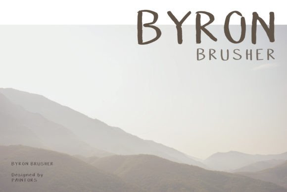 Byron Brusher Font - Preview 2