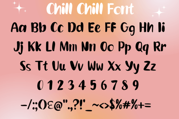 Chill Chill Font PNG with transparent background - Preview 3
