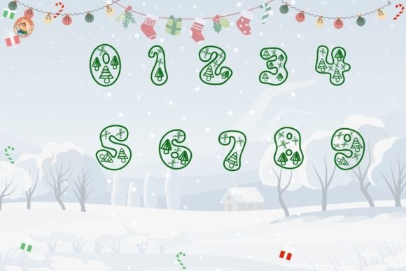 Christmas Tree Font - Preview 3