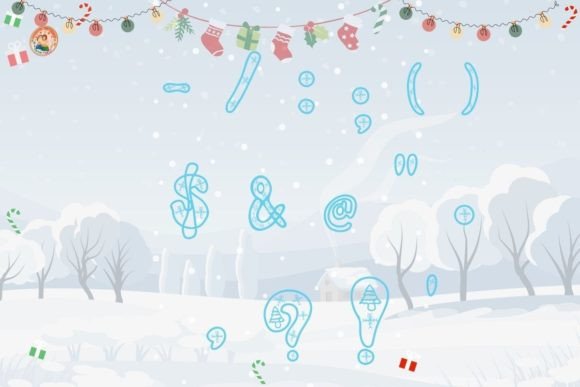 Christmas Tree Font - Preview 4