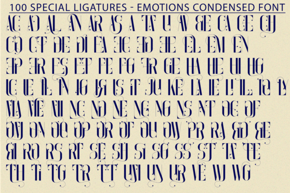 Emotions Condensed Font - Preview 6