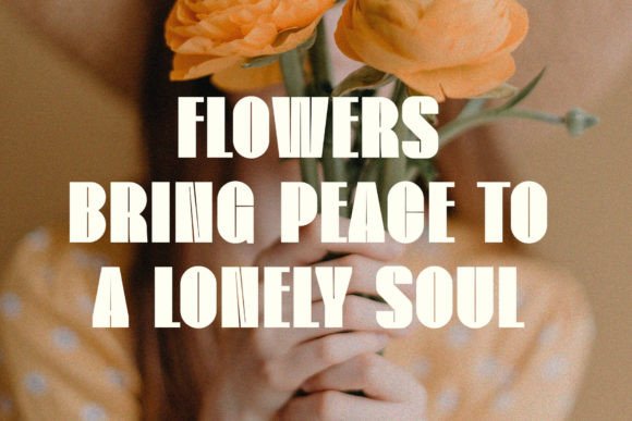 Flower Font - Preview 1
