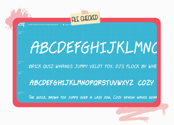Graffiti Monoline Font - Preview 3