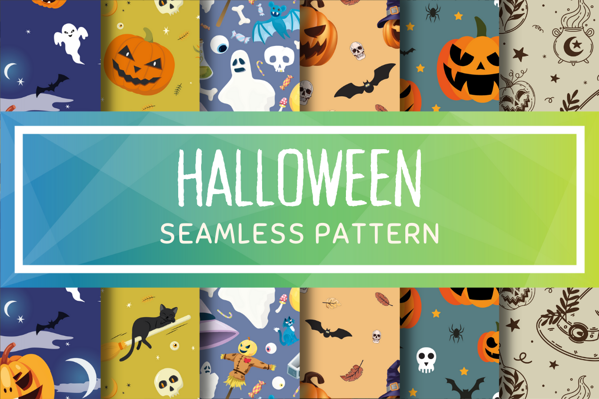 Halloween Seamless Pattern Digital Paper Graphic by Digital Creative ...