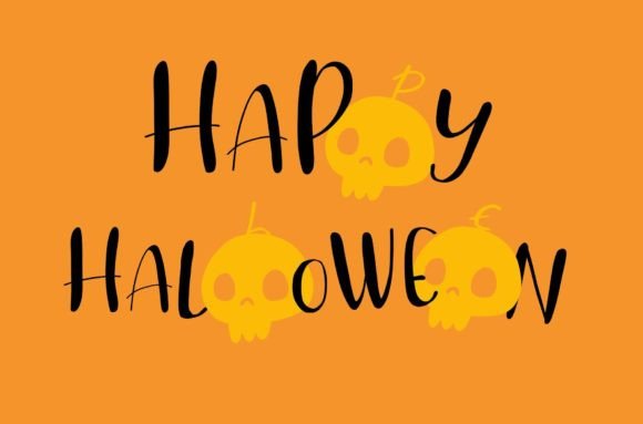 Halloween Skull Font PNG with transparent background - Preview 3