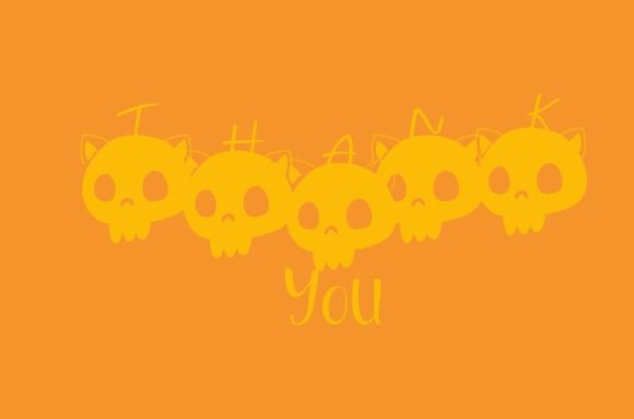 Halloween Skull Font PNG with transparent background - Preview 4