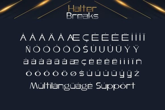 Halter Breaks Font - Preview 6