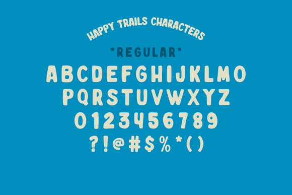 Happy Trails Font PNG with transparent background - Preview 1
