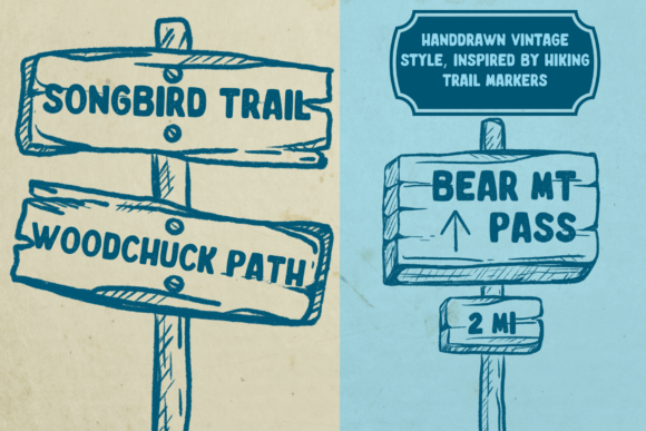 Happy Trails Font PNG with transparent background - Preview 3