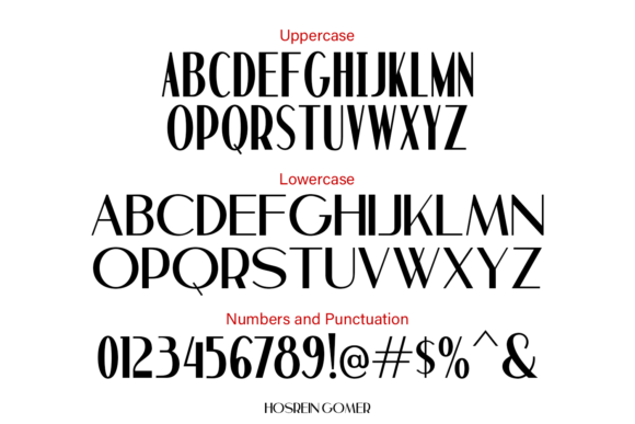 Hosrein Gomer Font PNG with transparent background - Preview 5