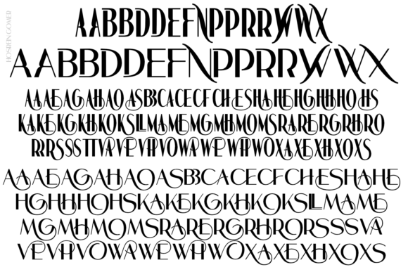 Hosrein Gomer Font PNG with transparent background - Preview 6