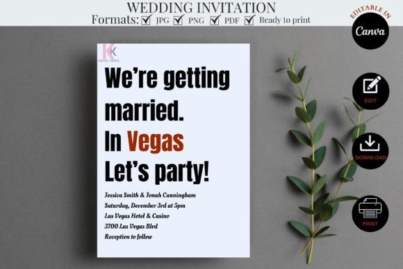 Minimalist Wedding Invitation Template