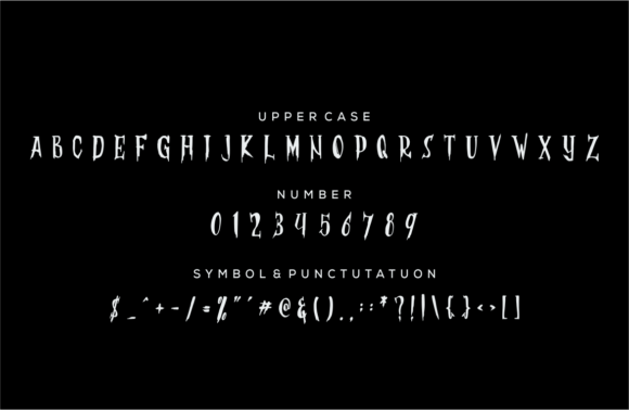 Night Halween's Font PNG with transparent background - Preview 4