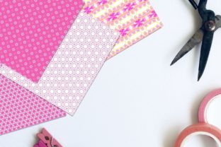 Pink Digital Paper Set Graphic by StefaniaGil · Creative Fabrica