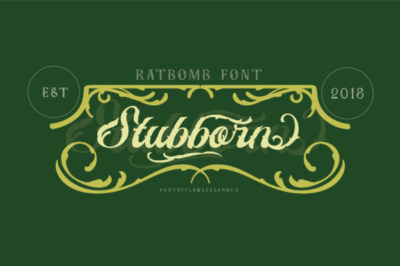 Ratbomb Font PNG with transparent background - Preview 1