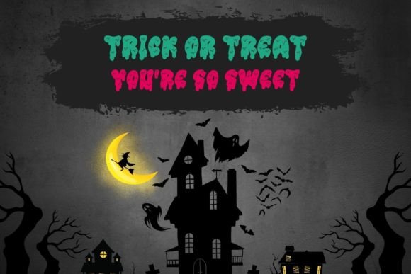 Retro Zombie Font PNG with transparent background - Preview 1