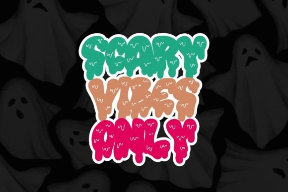 Retro Zombie Font PNG with transparent background - Preview 2