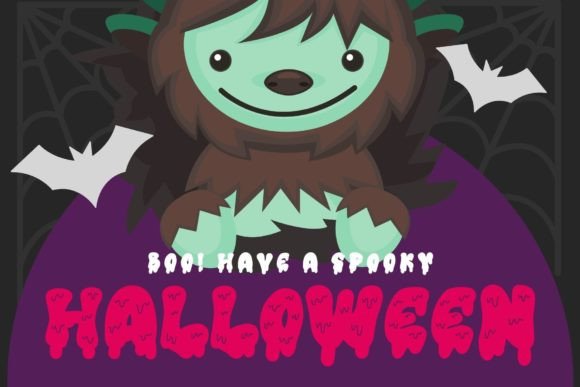 Retro Zombie Font PNG with transparent background - Preview 3