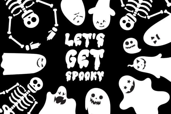 Retro Zombie Font PNG with transparent background - Preview 4